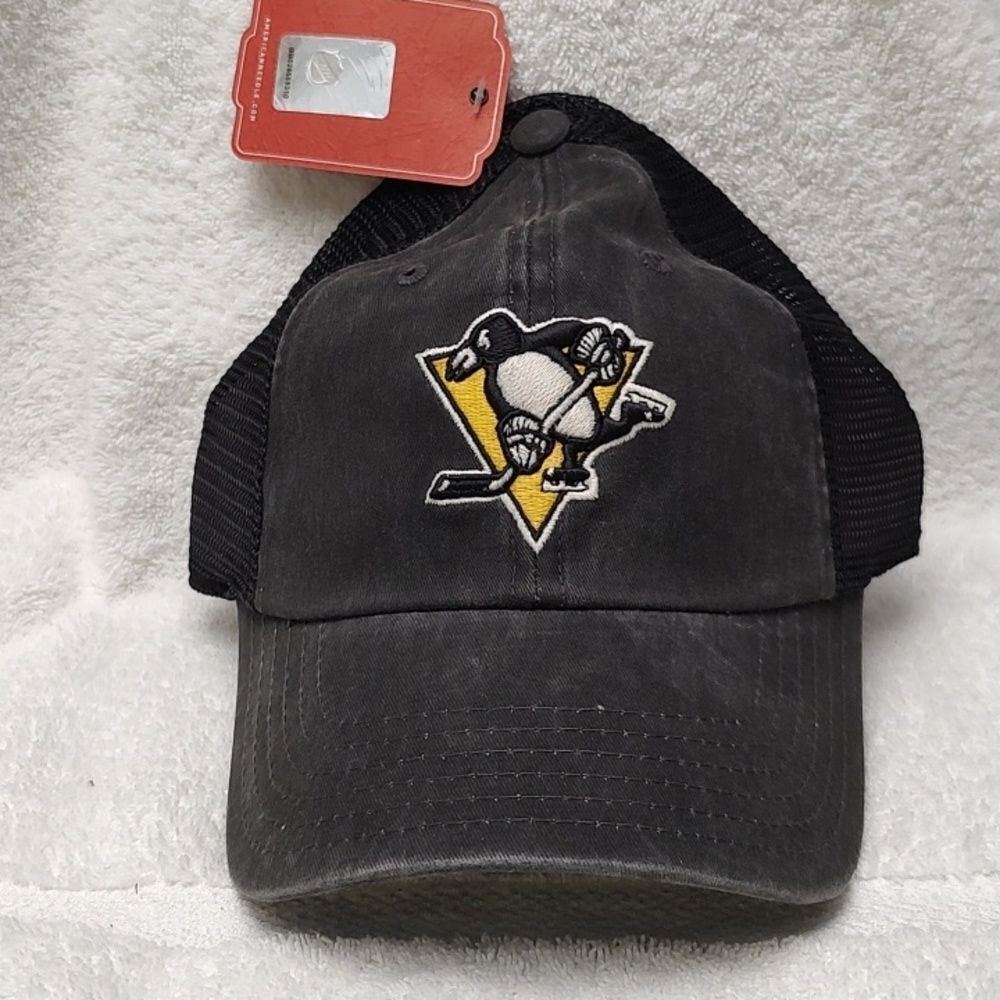 American Needle Pittsburgh Penguins Trucker Snapback Hat - New